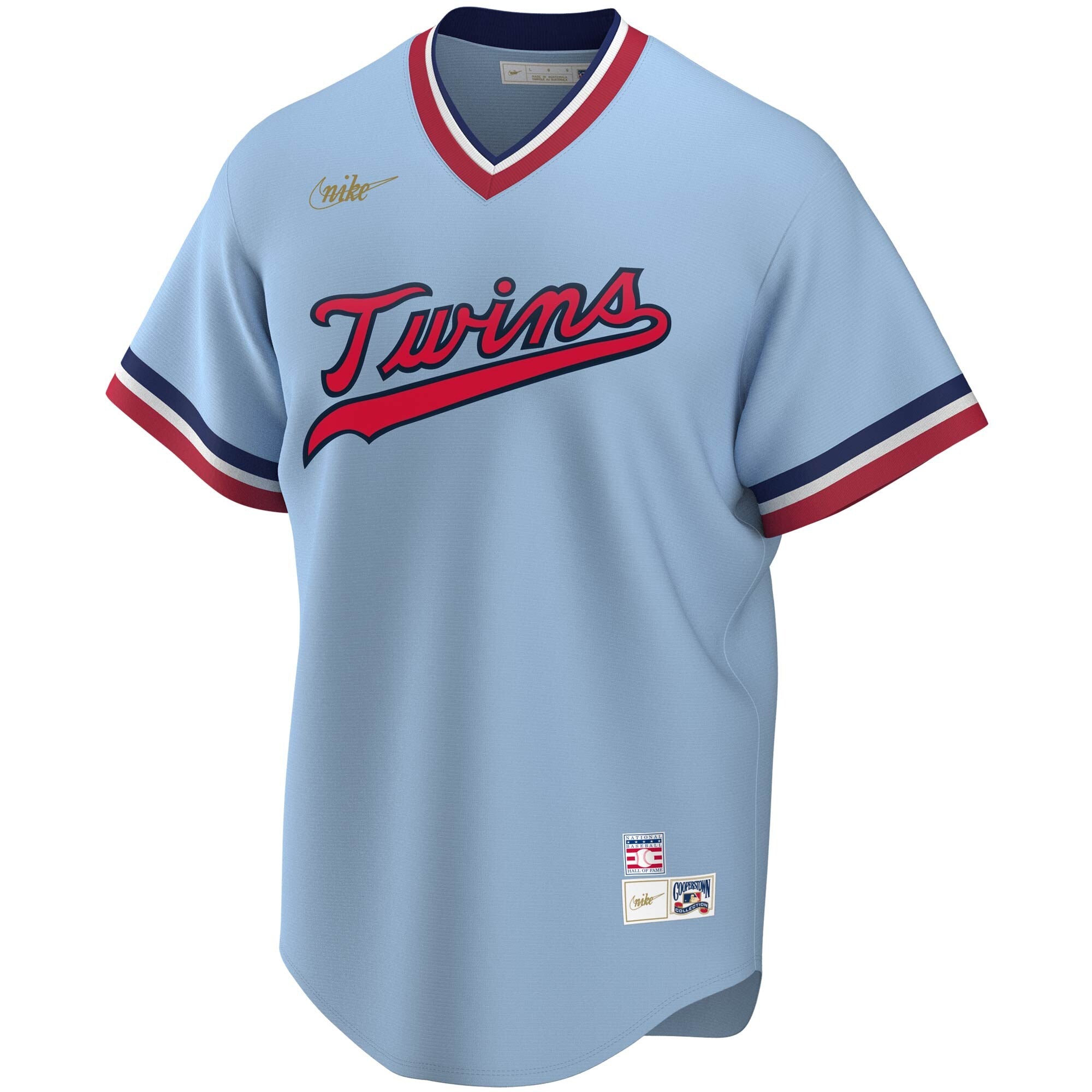 Men s Nike Rod Carew Blue Cooperstown Collection Player Jersey Official Team Jersey Sports Fan Apparel Official MLB Team Jersey Baseball Fan Apparel
