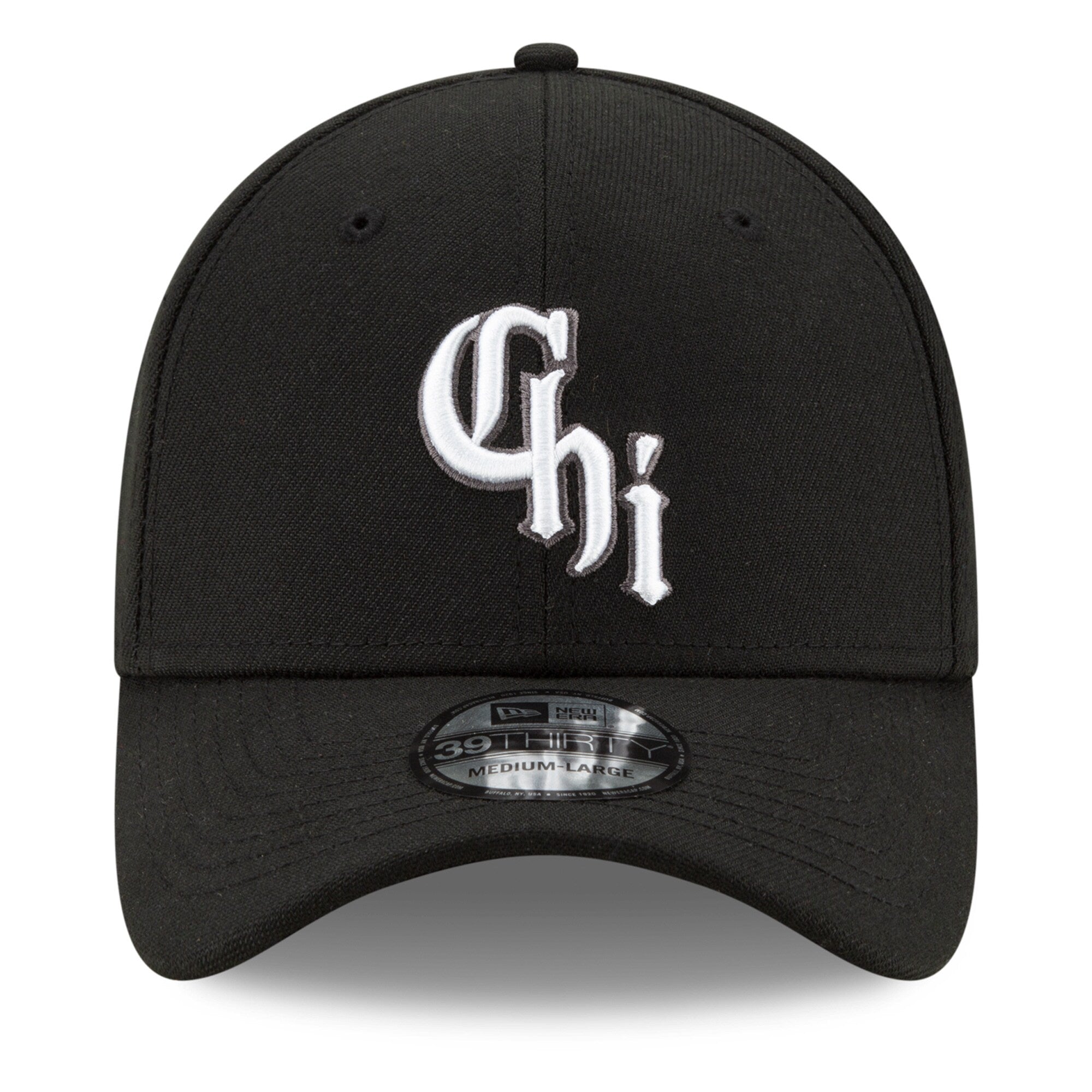 Men s Chicago White Sox New Era Black City Connect 39THIRTY Flex Hat Official Team Hat Sports Fan Cap Official MLB Team Hat Baseball Fan Cap