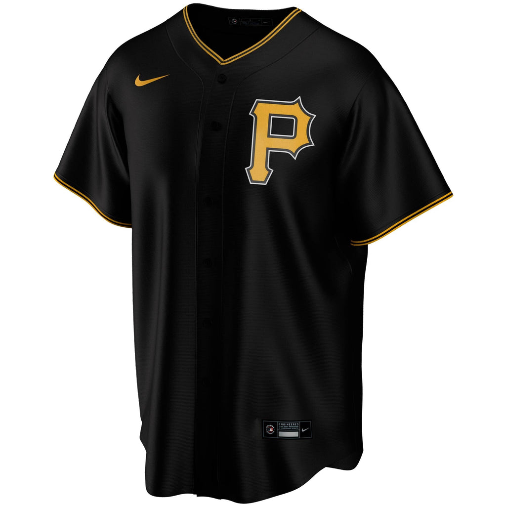 Men s Pittsburgh Pirates Nike Black Alternate Replica Team Jersey Official Team Jersey Sports Fan Apparel Official MLB Team Jersey Baseball Fan