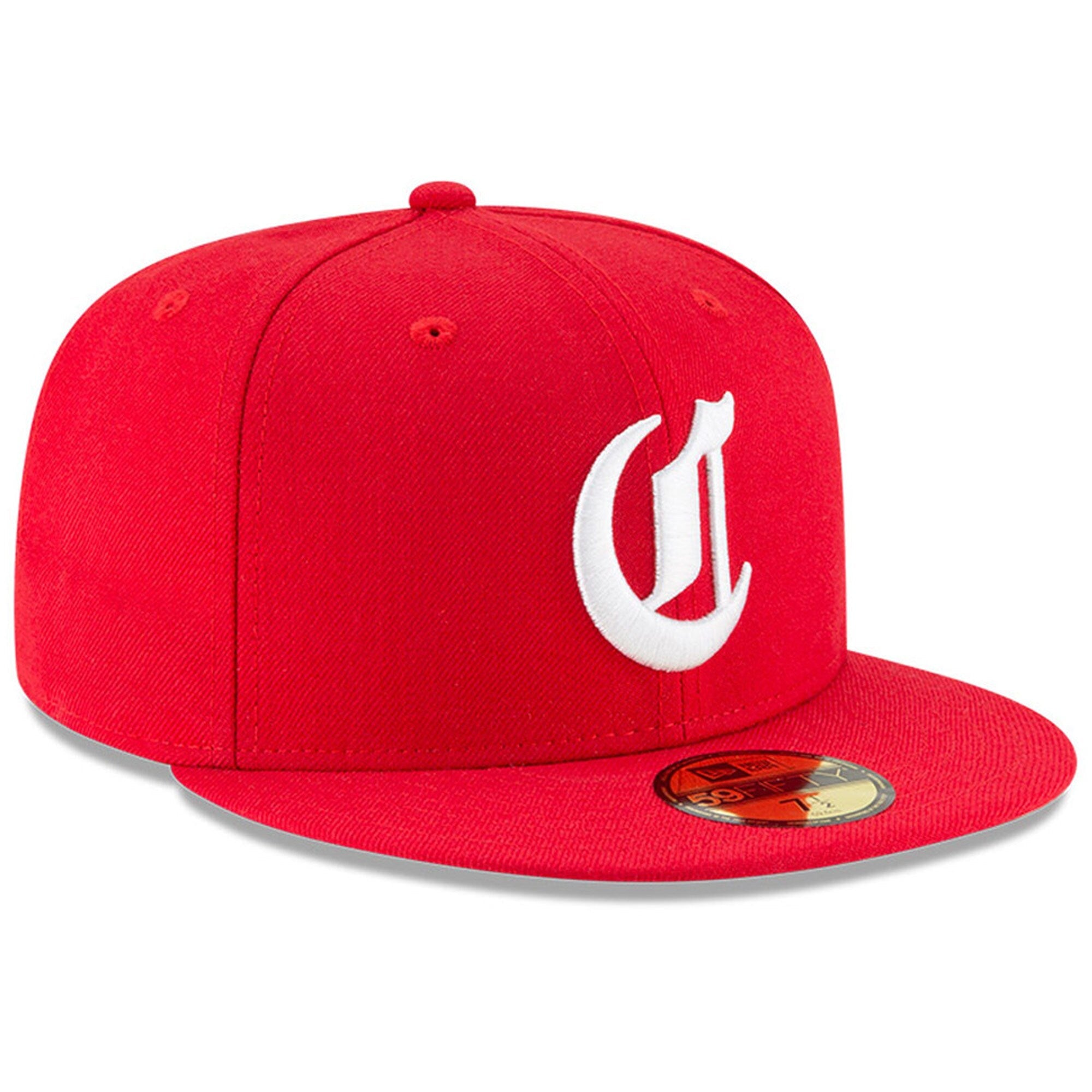 Men s Cincinnati Reds New Era Red Cooperstown Collection 1869 59FIFTY Fitted Hat Official Team Hat Sports Fan Cap Official MLB Team Hat Baseball Fan