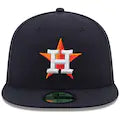 Men s Houston Astros New Era Navy Home Authentic Collection On Field 59FIFTY Fitted Hat Official Team Hat Sports Fan Cap Official MLB Team Hat