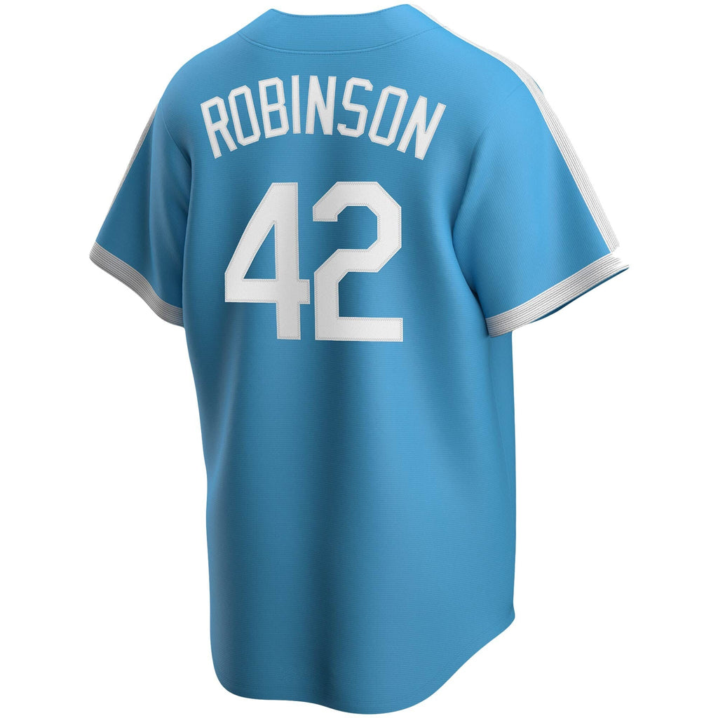 Men s Jackie Robinson Brooklyn Dodgers Nike Light Blue Alternate Cooperstown Collection Team Jersey Official Team Jersey Sports Fan Apparel Official