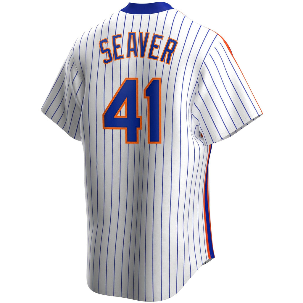 Men s Nike Tom Seaver New York Mets Cooperstown Collection Royal Pinstripe Replica Jersey Official Team Jersey Sports Fan Apparel Official MLB Team