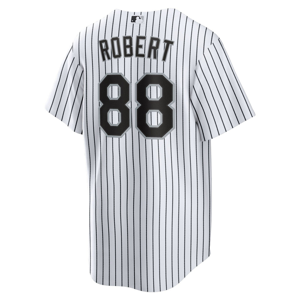 Men s Chicago White Sox Luis Robert Nike White Replica Player Name Jersey Official Team Jersey Sports Fan Apparel Official MLB Team Jersey Baseball