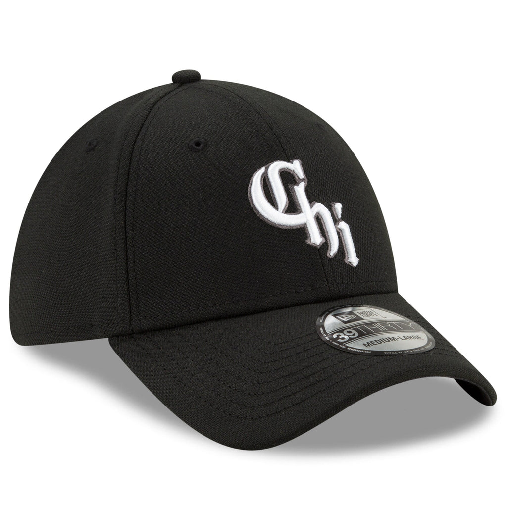 Men s Chicago White Sox New Era Black City Connect 39THIRTY Flex Hat Official Team Hat Sports Fan Cap Official MLB Team Hat Baseball Fan Cap