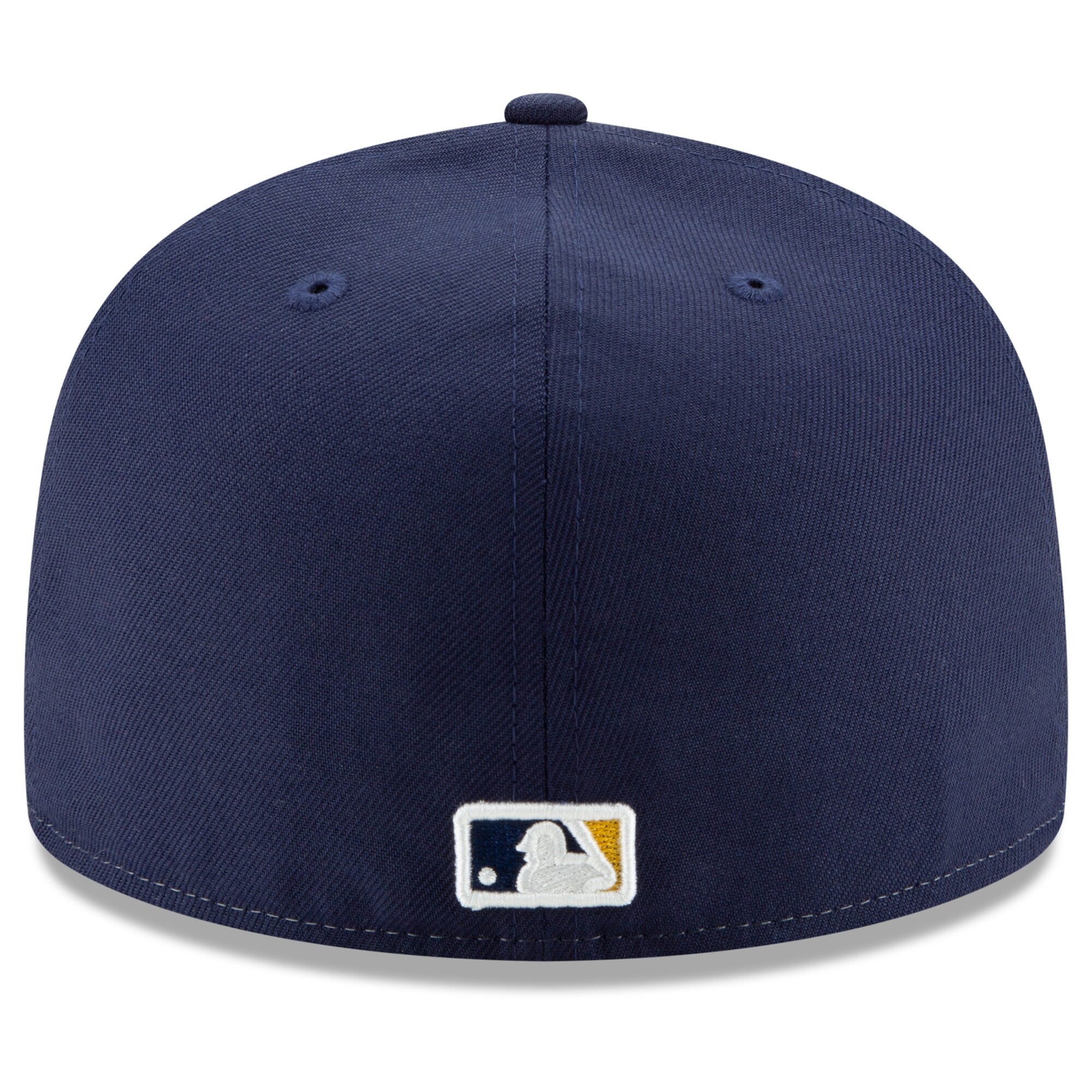 Men s Milwaukee Brewers New Era Navy Yellow Alternate Authentic Collection On-Field 59FIFTY Fitted Hat Official Team Hat Sports Fan Cap Official MLB