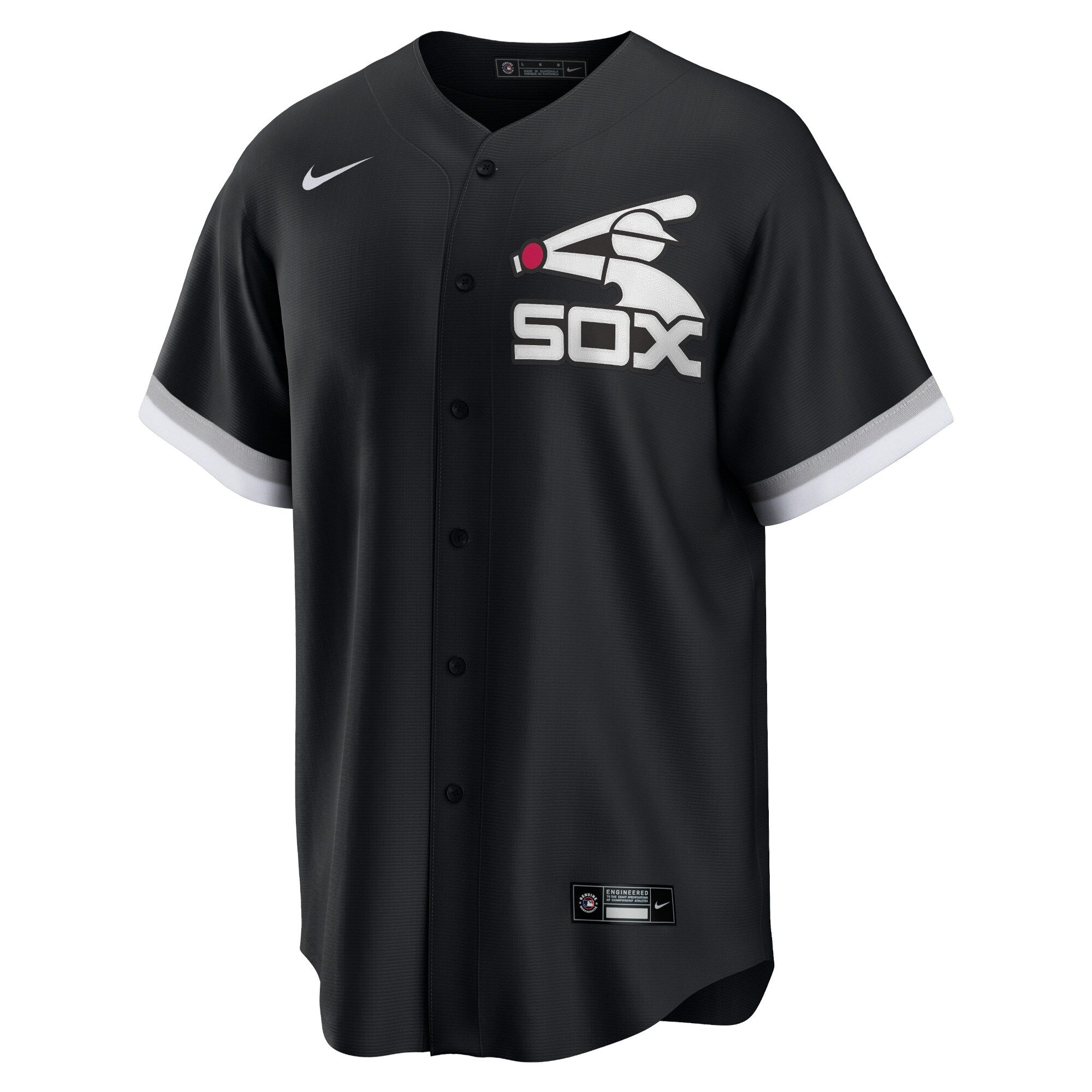 Men s Chicago White Sox Nike Batterman Replica Team Jersey - Black Official Team Jersey Sports Fan Apparel Official MLB Team Jersey Baseball Fan