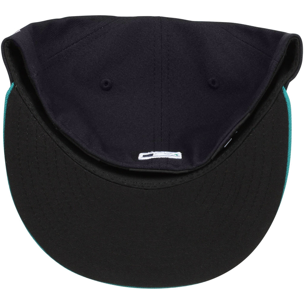 Men s Seattle Mariners New Era Navy Aqua Alternate Authentic Collection On Field 59FIFTY Fitted Hat Official Team Hat Sports Fan Cap Official MLB