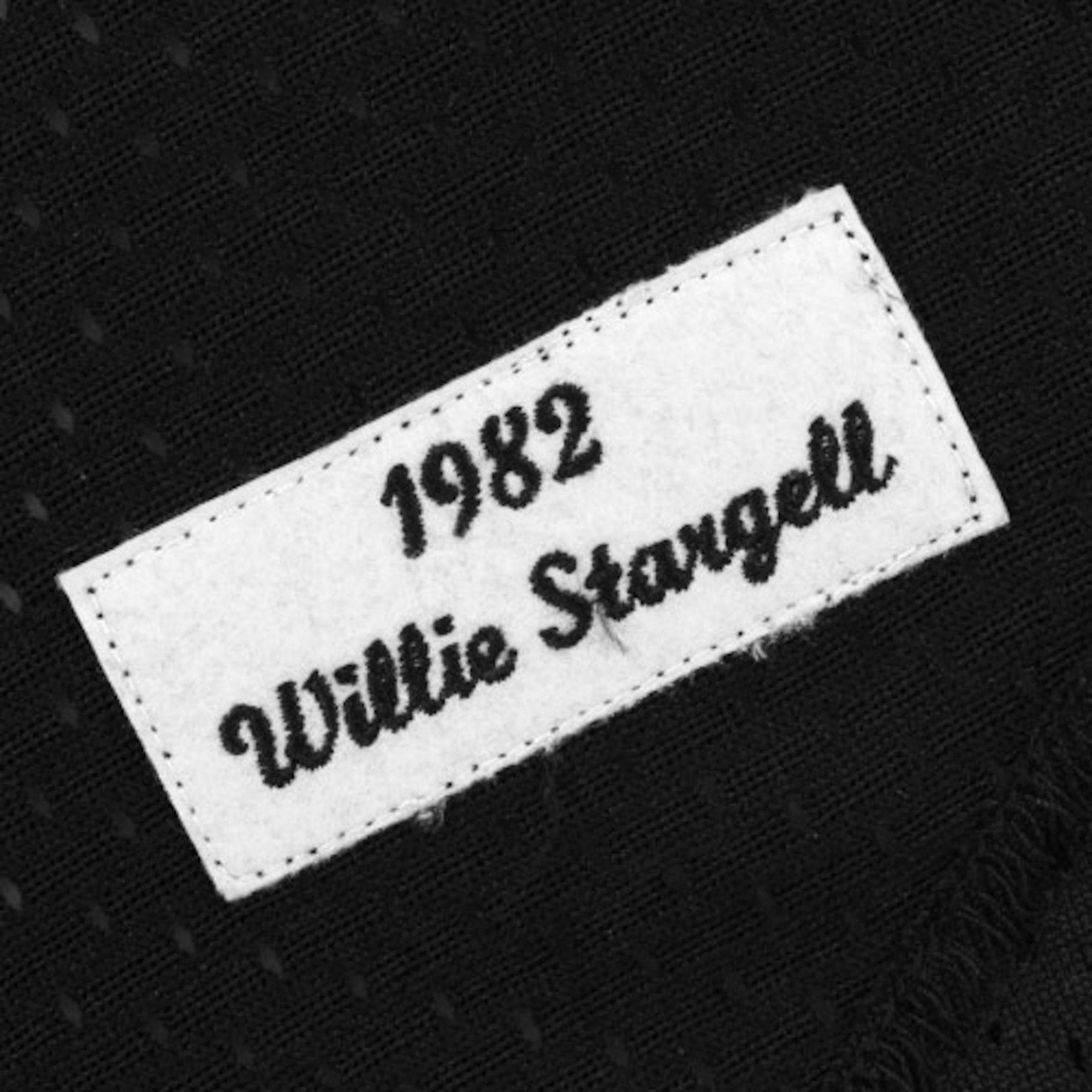 Men s Pittsburgh Pirates Willie Stargell Mitchell And Ness Black 1982 Authentic Cooperstown Collection Mesh Batting Practice Jersey Official Team