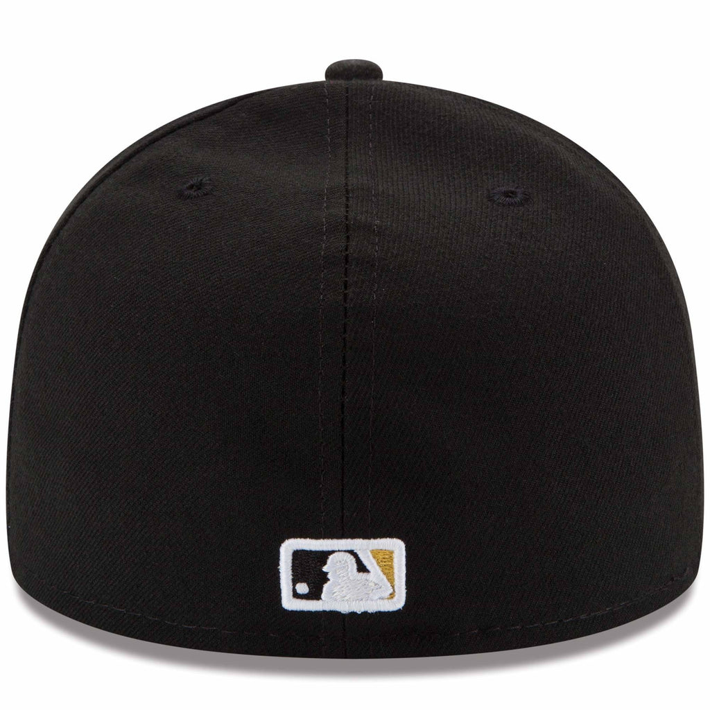 Men s Pittsburgh Pirates New Era Black Game Authentic Collection On-Field 59FIFTY Fitted Hat Official Team Hat Sports Fan Cap Official MLB Team Hat