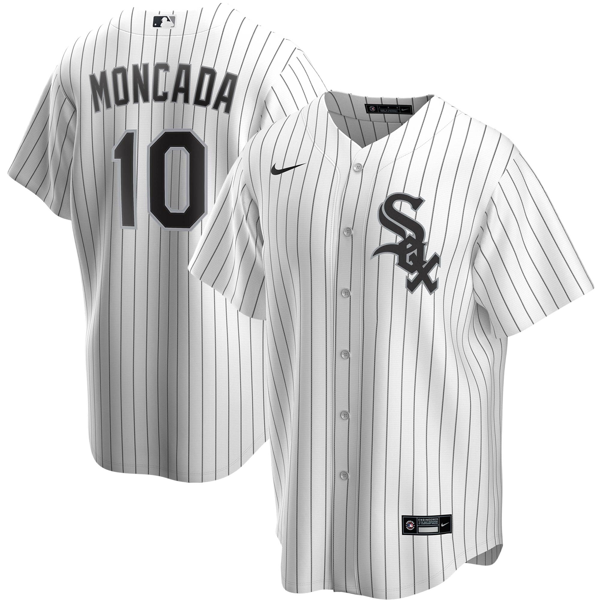NIKE Men s Yoan Moncada Chicago White Sox White Home Replica Jersey Official Team Jersey Sports Fan Apparel Official MLB Team Jersey Baseball Fan