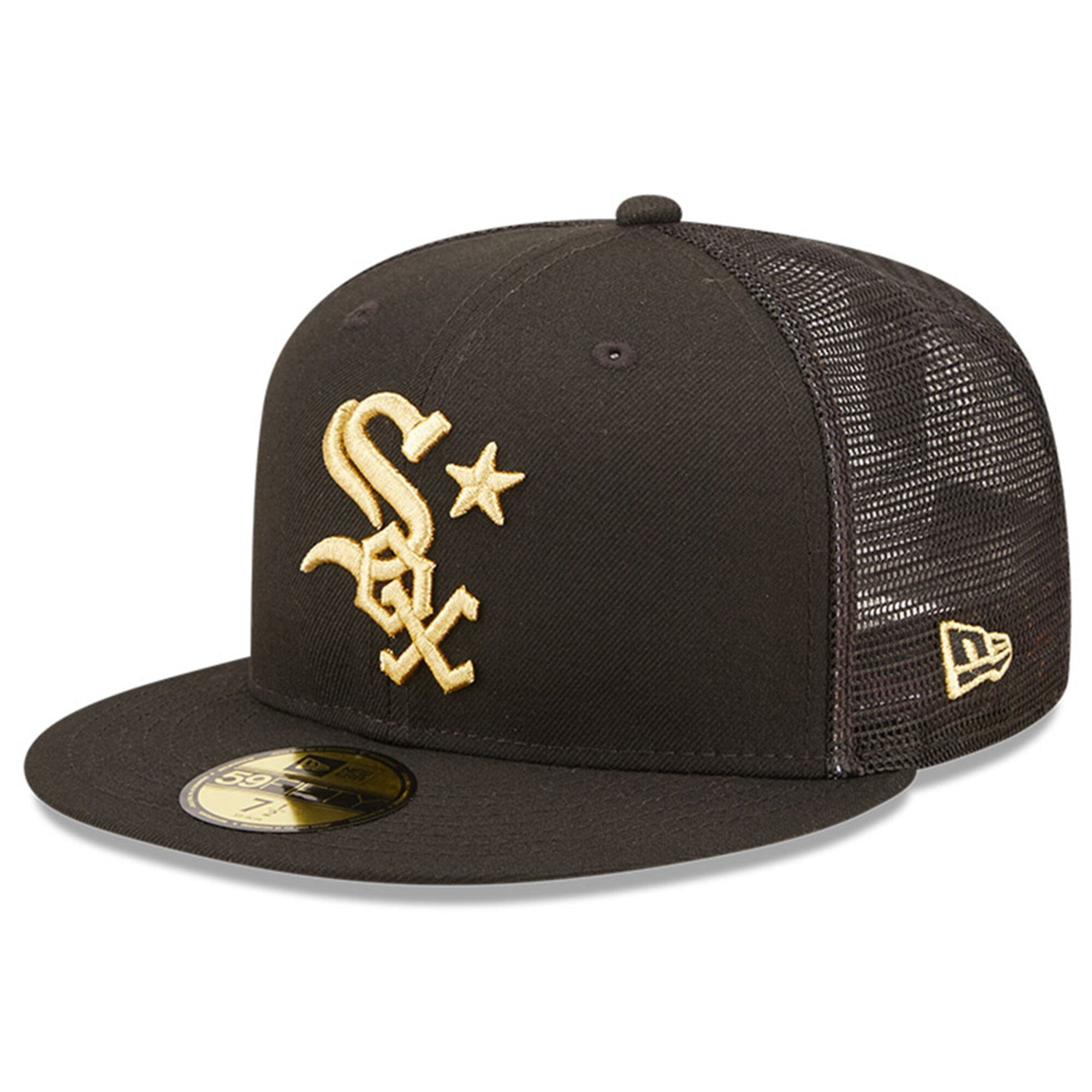 Men s Chicago White Sox New Era Black 2022 MLB All-Star Game On-Field 59FIFTY Fitted Hat Official Team Hat Sports Fan Cap Official MLB Team Hat