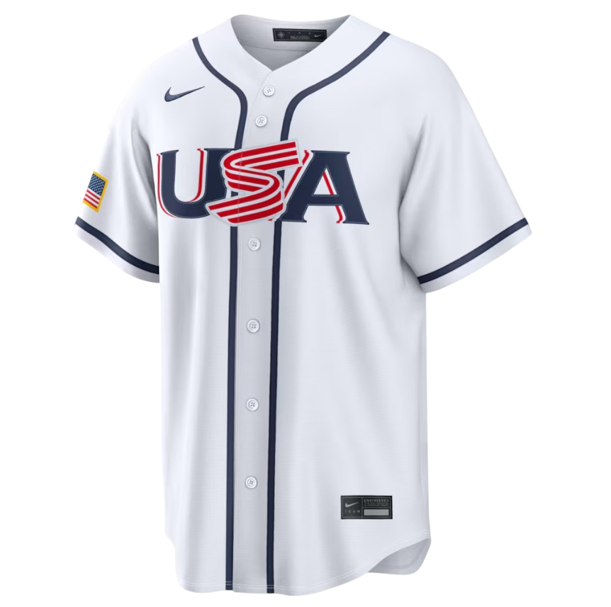 USA World Baseball Classic MLB Home Stadium Jersey Nike Official Team Jersey Sports Fan Apparel Official MLB Team Jersey Baseball Fan Apparel