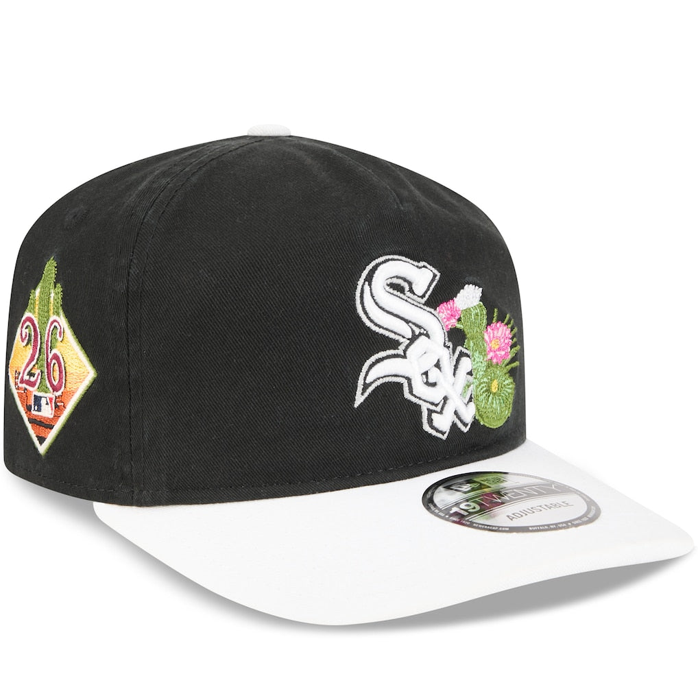 Chicago White Sox MLB 19Twenty Spring Training New Era Black White Official Team Hat Sports Fan Cap Official MLB Team Hat Baseball Fan Cap