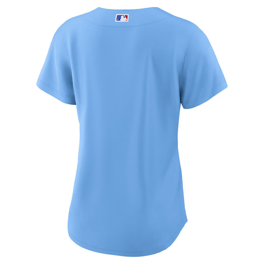 Women s Chicago Cubs Nike Alternate 2 Light Blue Replica Jersey Official Team Jersey Sports Fan Apparel Official MLB Team Jersey Baseball Fan Apparel