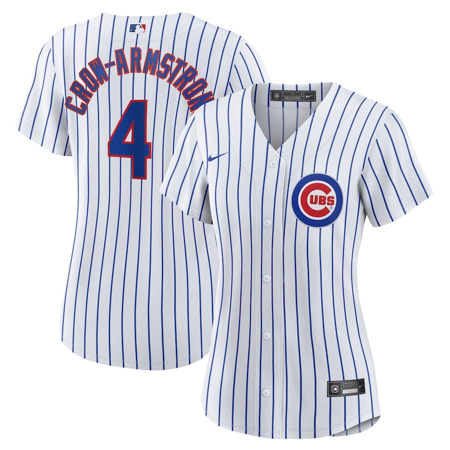 Women s Chicago Cubs Pete Crow-Armstrong Nike White Home Replica Player Jersey Official Team Jersey Sports Fan Apparel Official MLB Team Jersey