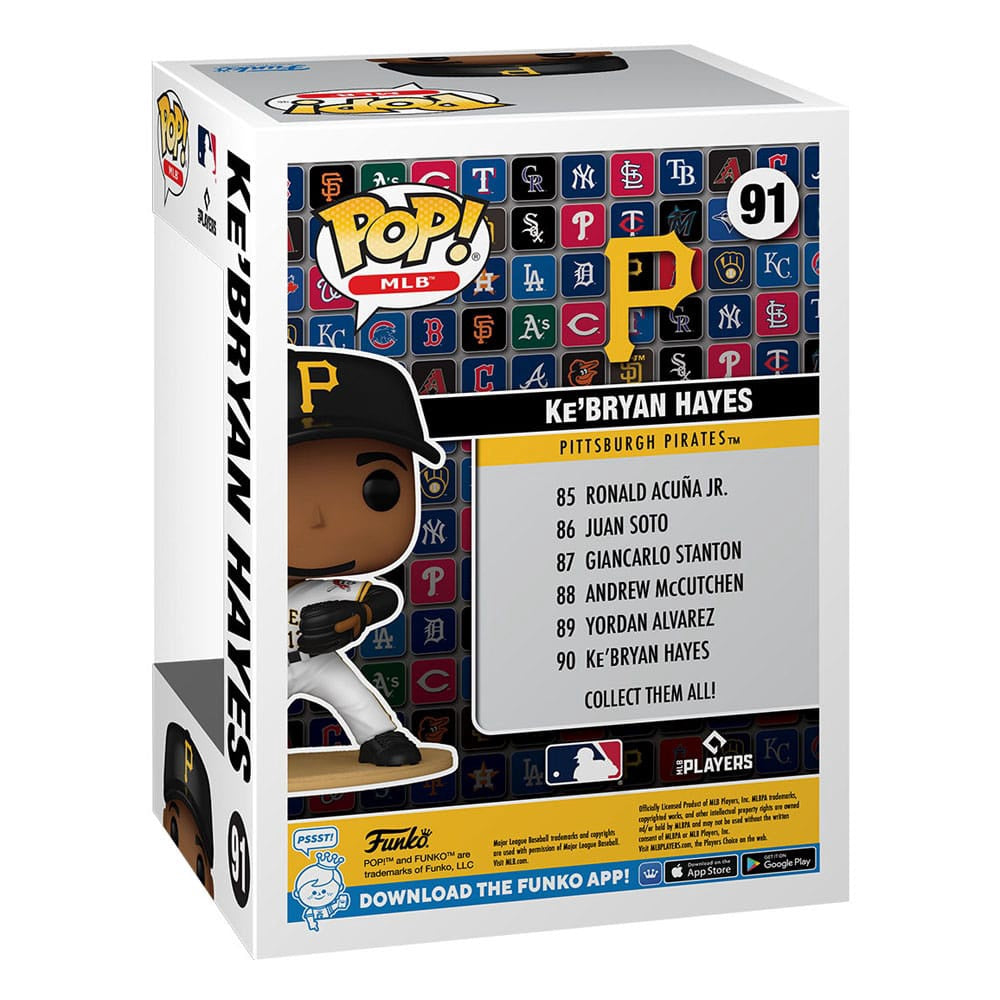 Funko MLB POP Vinyl Figure Pirates Ke Bryan Hayes 9CM Official Sports Fan Gear Popular Style Baseball Fan Gear