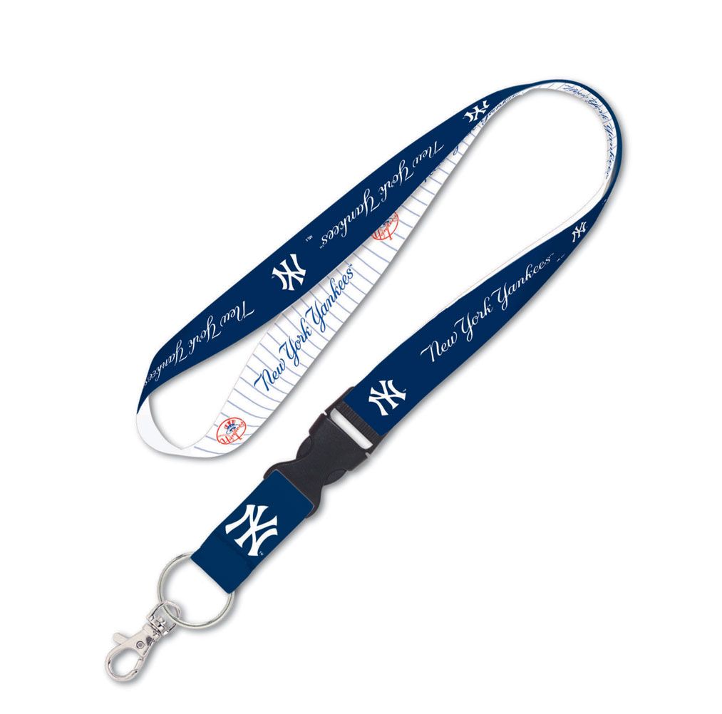 New York Yankees 1 Lanyard With Detachable Buckle Official Sports Fan Gear Popular Style Baseball Fan Gear