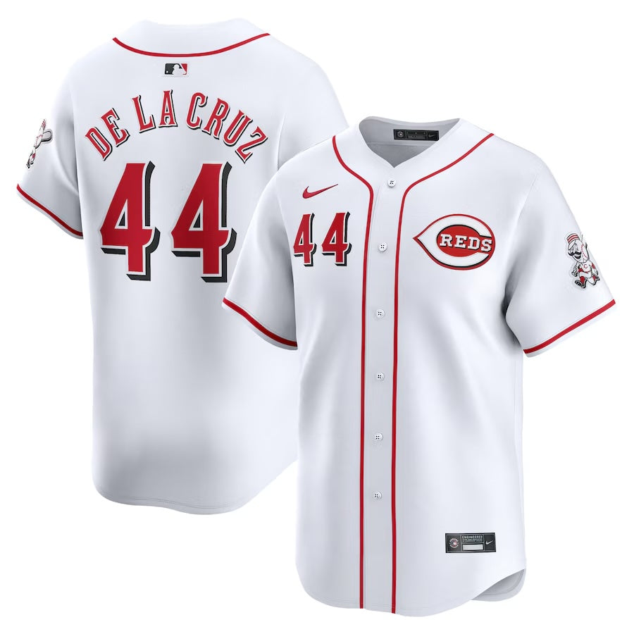 Youth Elly De La Cruz Cincinnati Reds NIKE White Home Limited Replica Jersey Official Team Jersey Sports Fan Apparel Official MLB Team Jersey