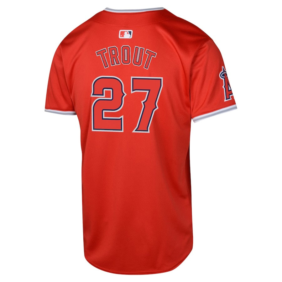 NIKE Youth Mike Trout Los Angeles Angels Red Alternate Limited Jersey Official Team Jersey Sports Fan Apparel Official MLB Team Jersey Baseball Fan