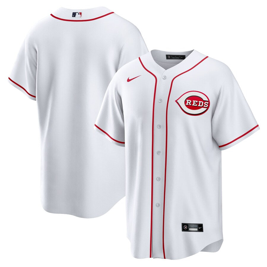 Youth Cincinnati Reds Nike Red Blank Home White Replica Jersey Official Team Jersey Sports Fan Apparel Official MLB Team Jersey Baseball Fan Apparel